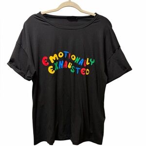 SHEIN Emotionally Exhausted Graphic Tee